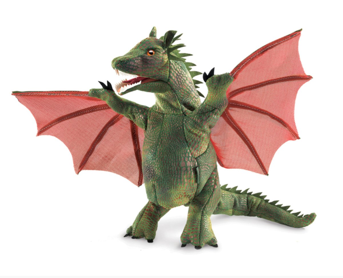 Folkmanis - Winged Dragon Hand Puppet