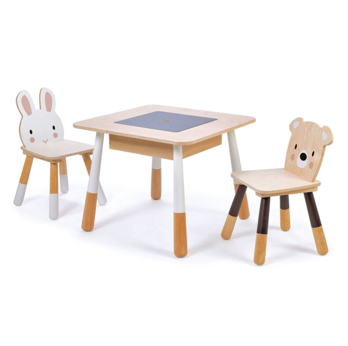 Forest Wooden Table and 2 Chairs - Tender Leaf Toys