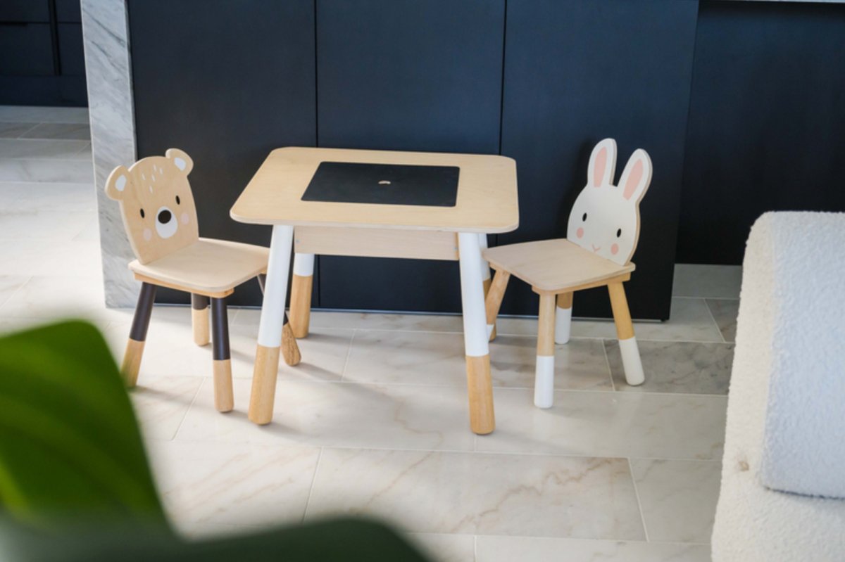 Forest Wooden Table and 2 Chairs - Tender Leaf Toys