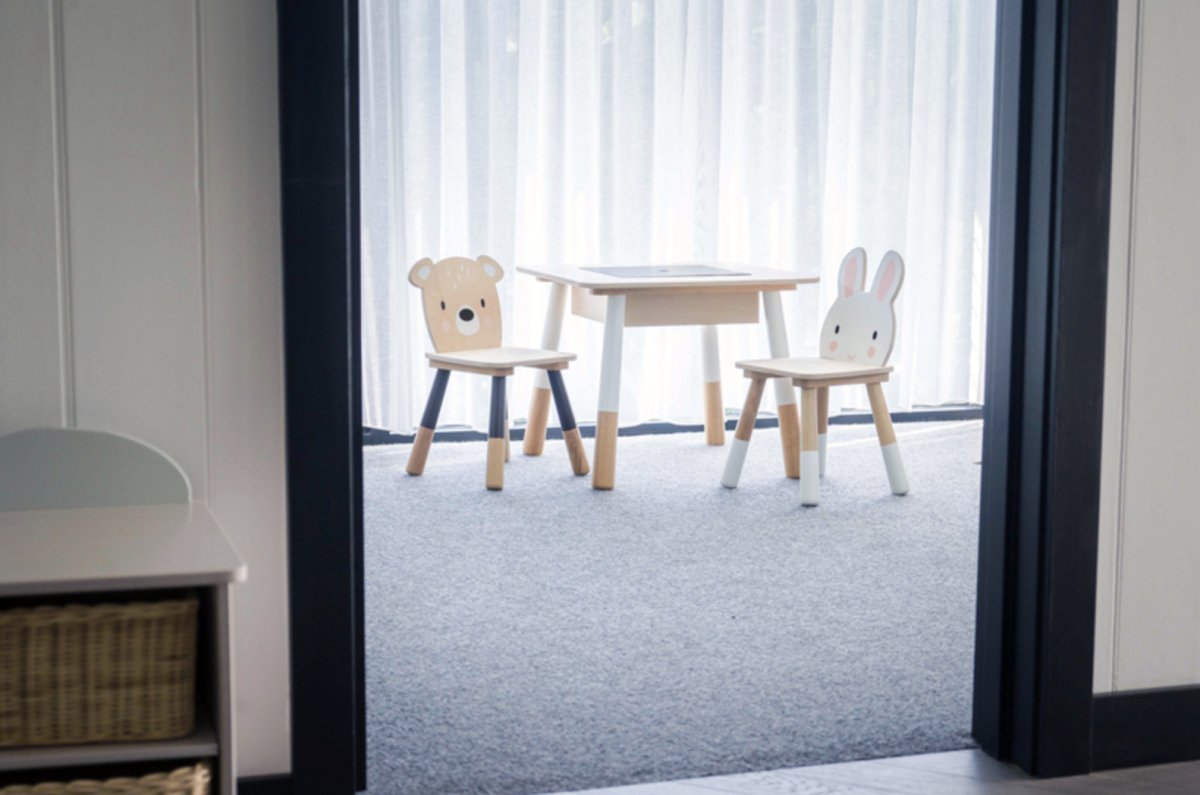 Forest Wooden Table and 2 Chairs - Tender Leaf Toys