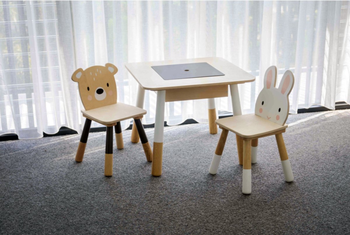 Forest Wooden Table and 2 Chairs - Tender Leaf Toys