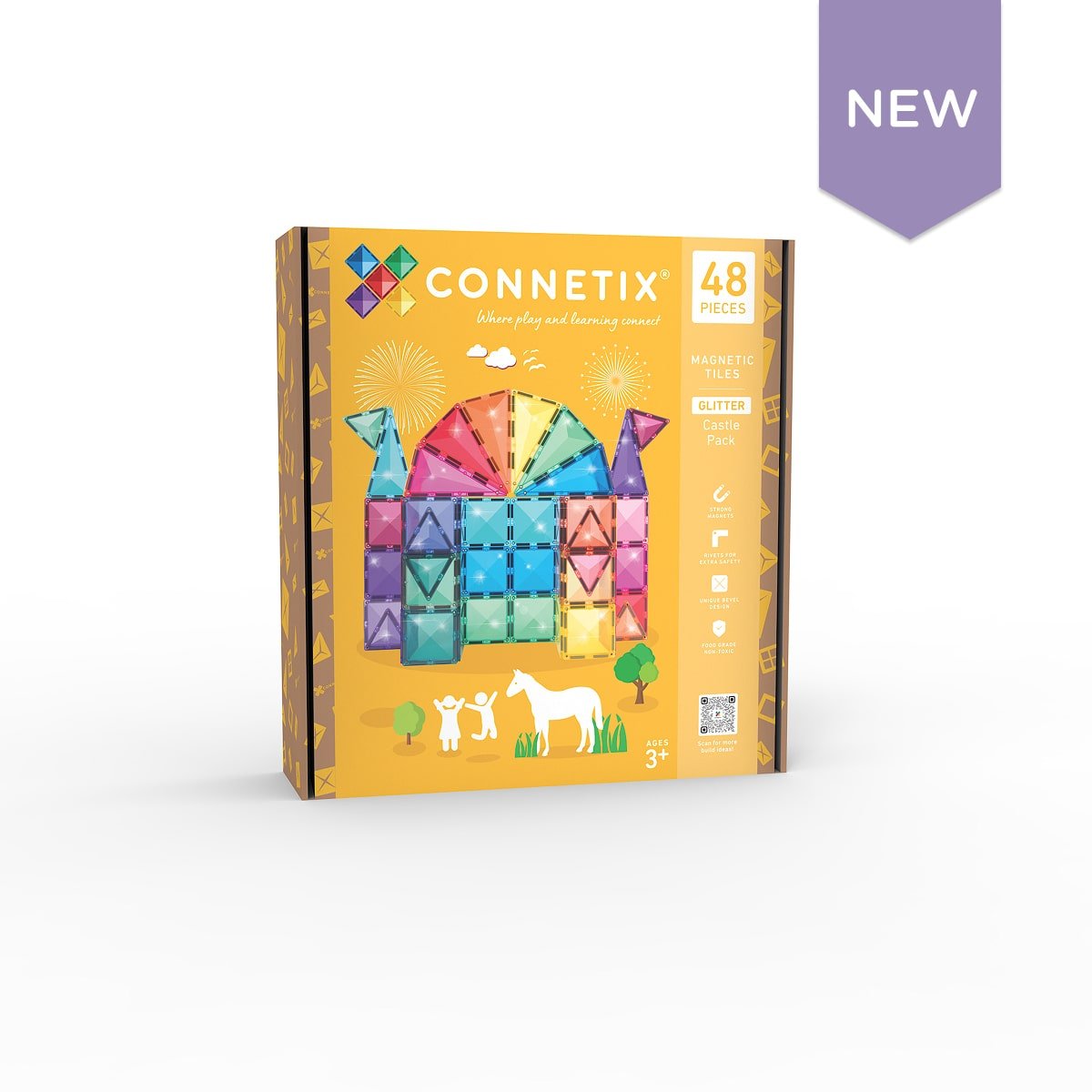 Glitter Castle Pack 48 pc - Connetix