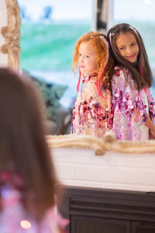Great Pretenders - 5th Avenue Purple Pailette Cape Size 4 - 6