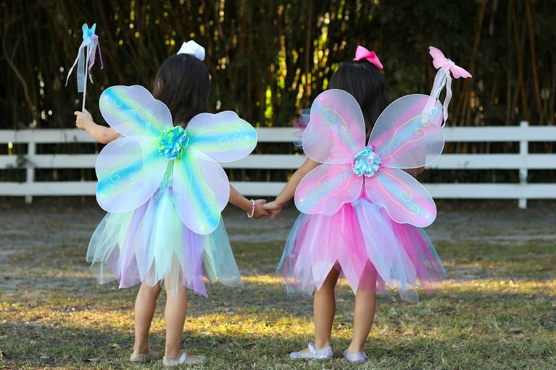 Green Butterfly Dress & Wings with Wand - Great Pretenders