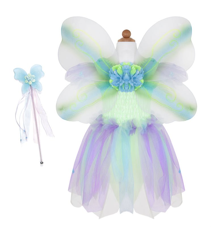 Green Butterfly Dress & Wings with Wand - Great Pretenders