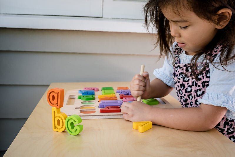 Handcarry Lowercase abc Trace Puzzle - Kiddie Connect