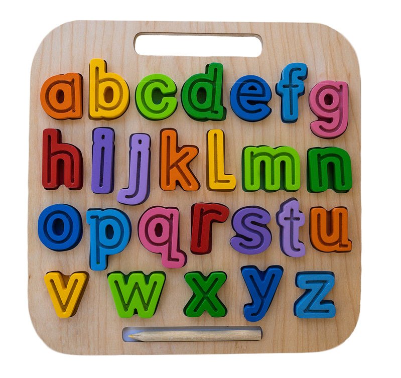 Handcarry Lowercase abc Trace Puzzle - Kiddie Connect