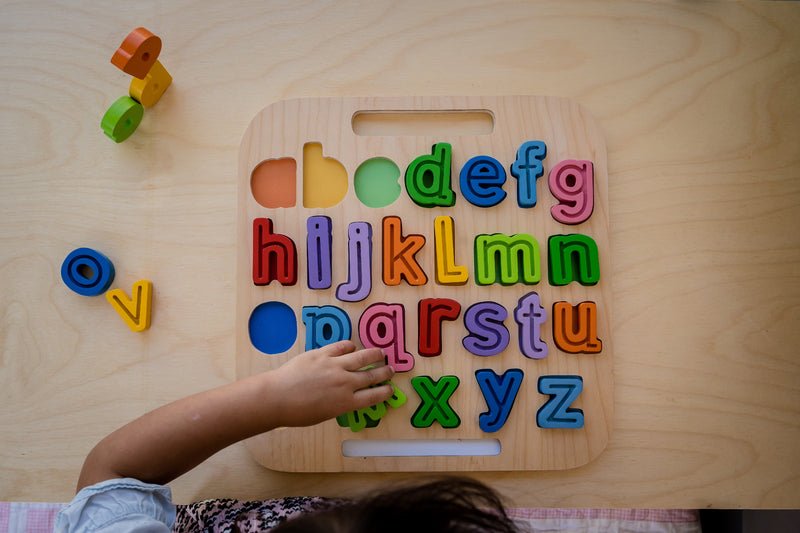 Handcarry Lowercase abc Trace Puzzle - Kiddie Connect