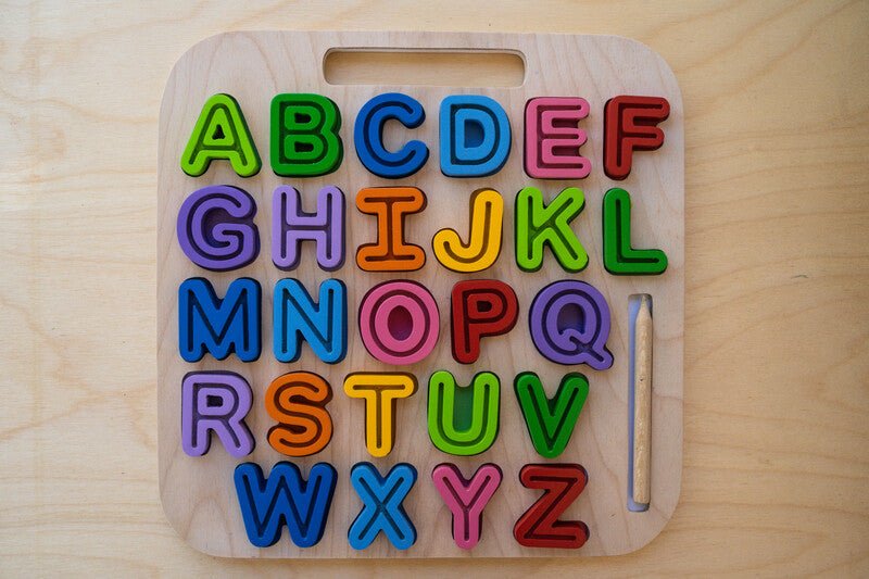 Handcarry Uppercase ABC Trace Puzzle - Kiddie Connect