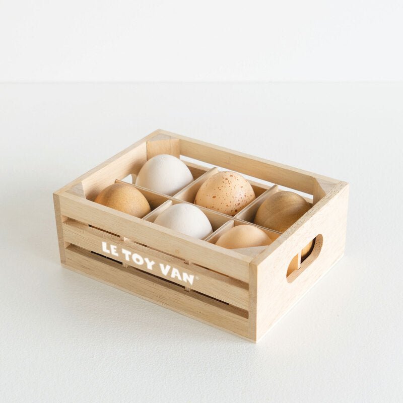 Honeybake Farm Eggs in Crate - Le Toy Van