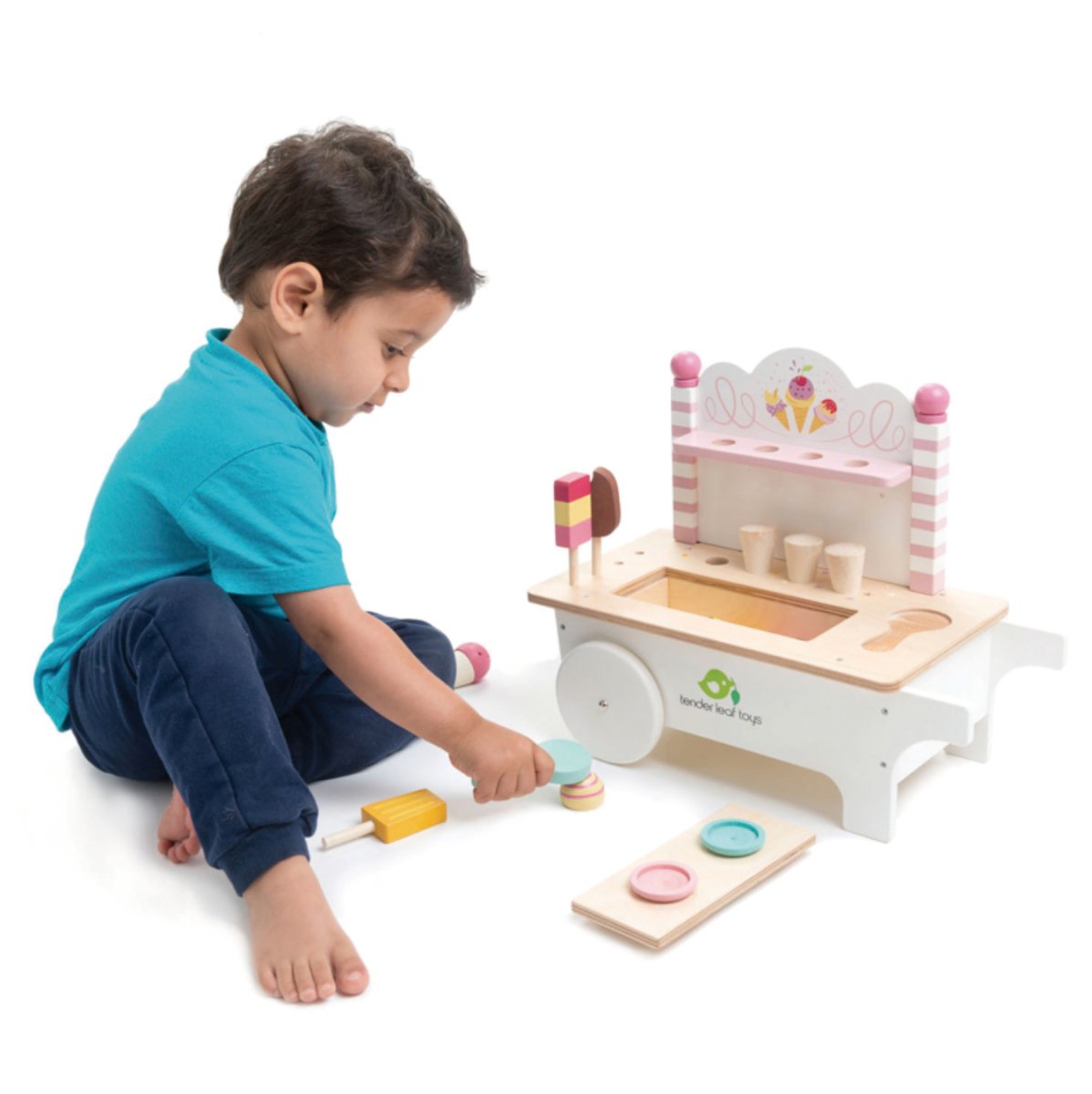 Ice Cream Cart Toy Set - Tender Leaf Toys