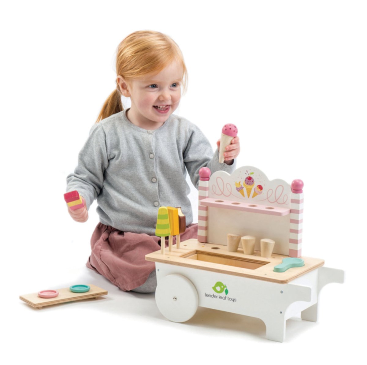 Ice Cream Cart Toy Set - Tender Leaf Toys