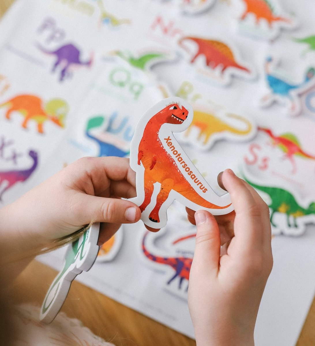 Magnetic Dinosaurs and Letters by Curious Columbus