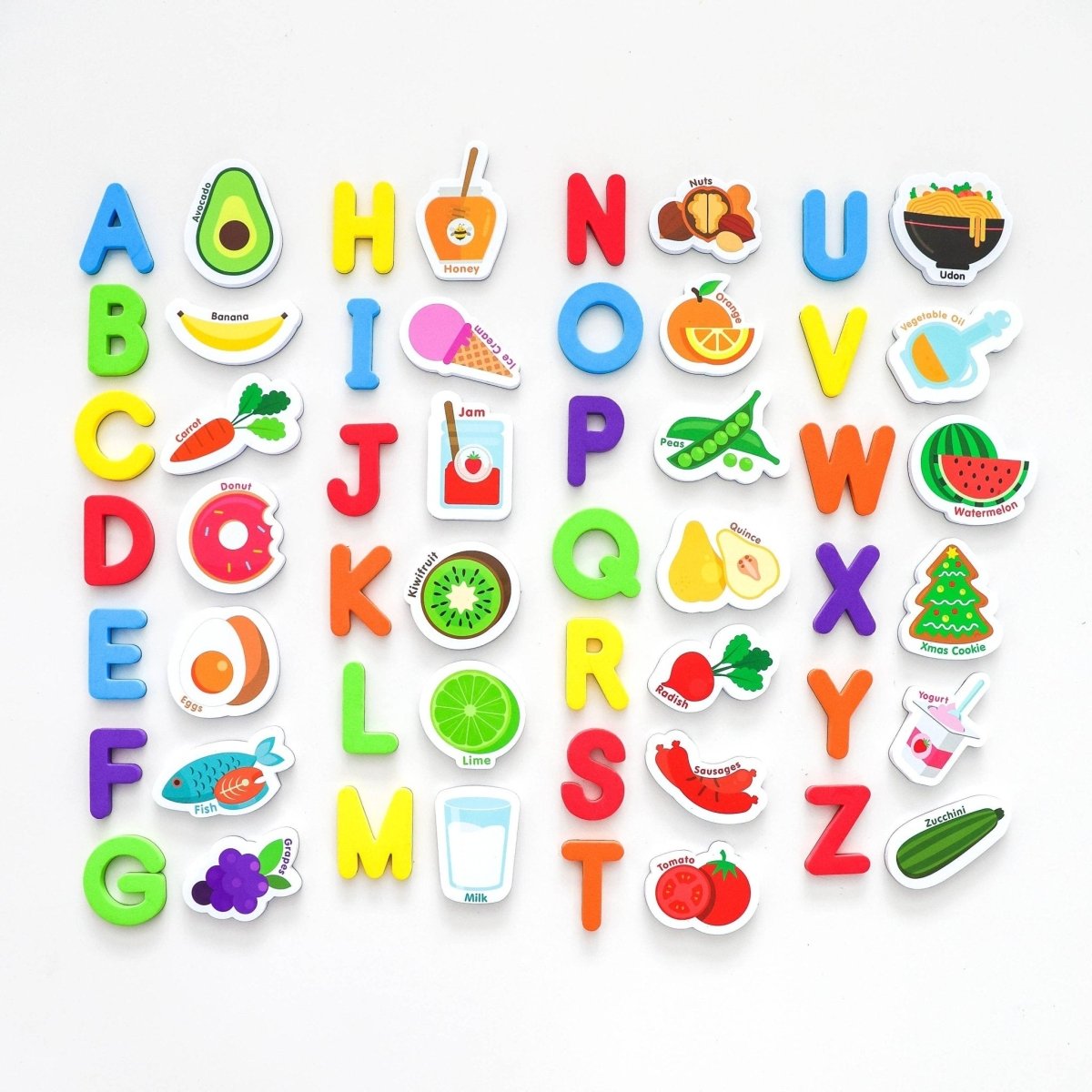 Magnetic Foods and Letters | Curious Columbus