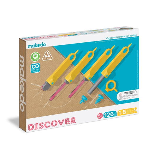 Makedo Australia DISCOVER | Upcycled Cardboard Construction Toolkit