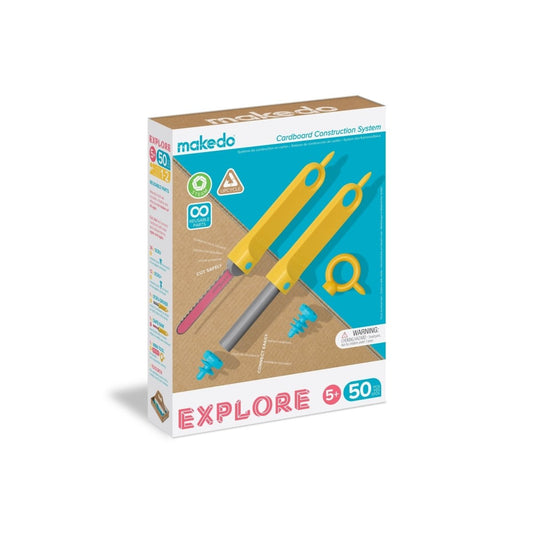 Makedo Australia EXPLORE | Upcycled Cardboard Construction Toolkit