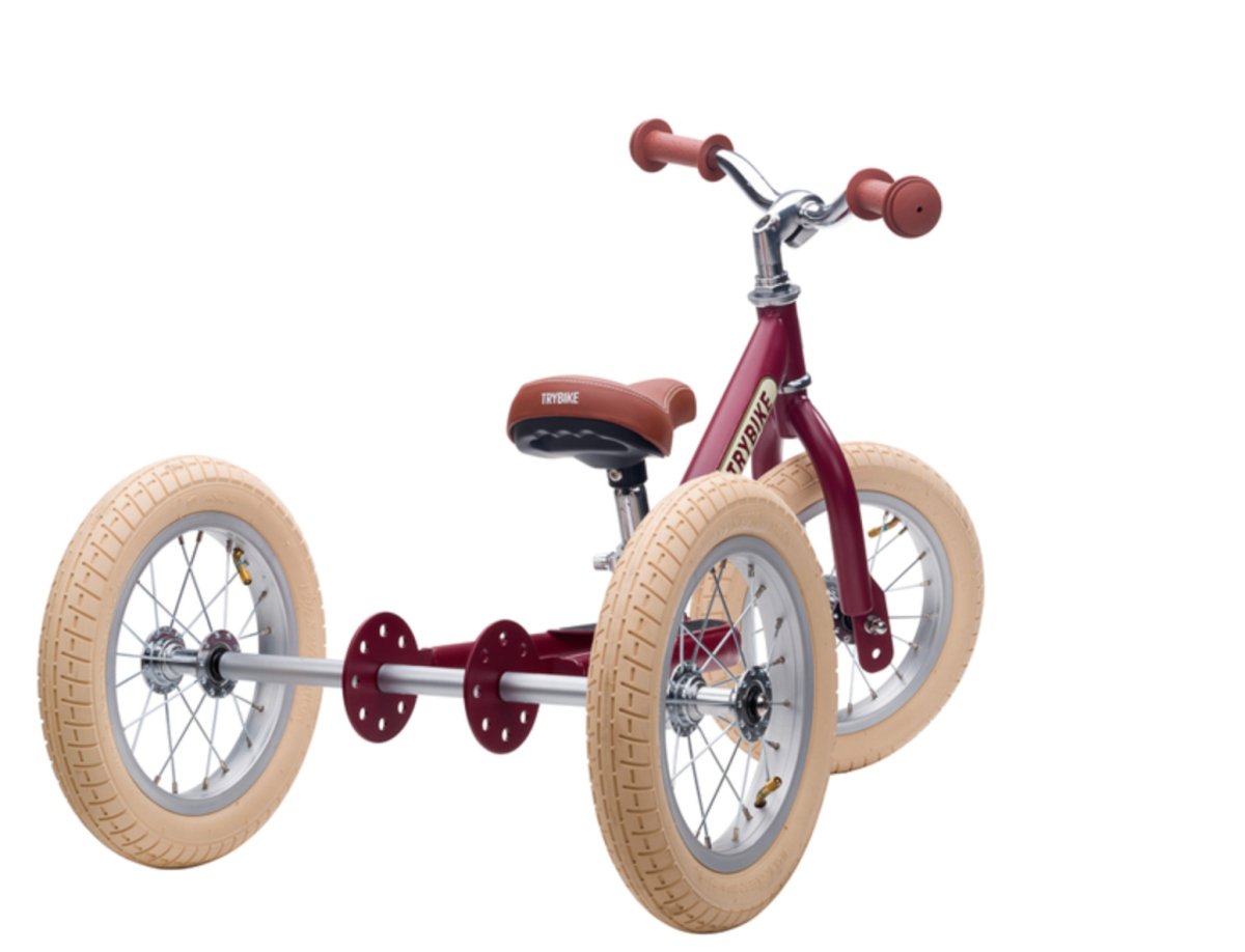 Matte Red Vintage Trybike (3 wheel) - Trybike