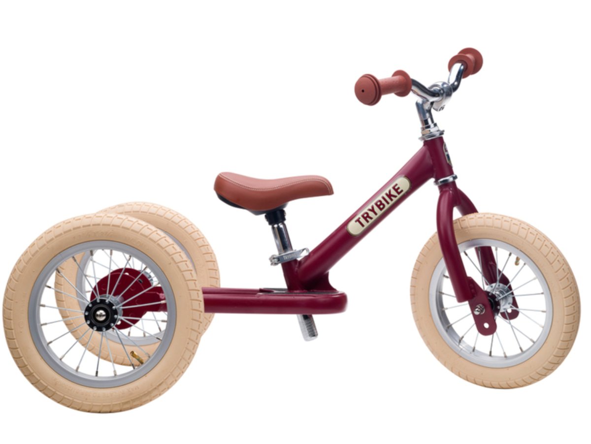 Matte Red Vintage Trybike (3 wheel) - Trybike