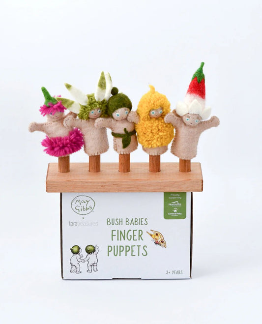 May Gibbs x Tara Treasures - Bush Babies Finger Puppets Set