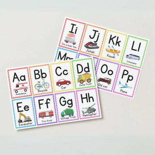 Modes of Transport Flashcards for Children Printable - Digital Download only