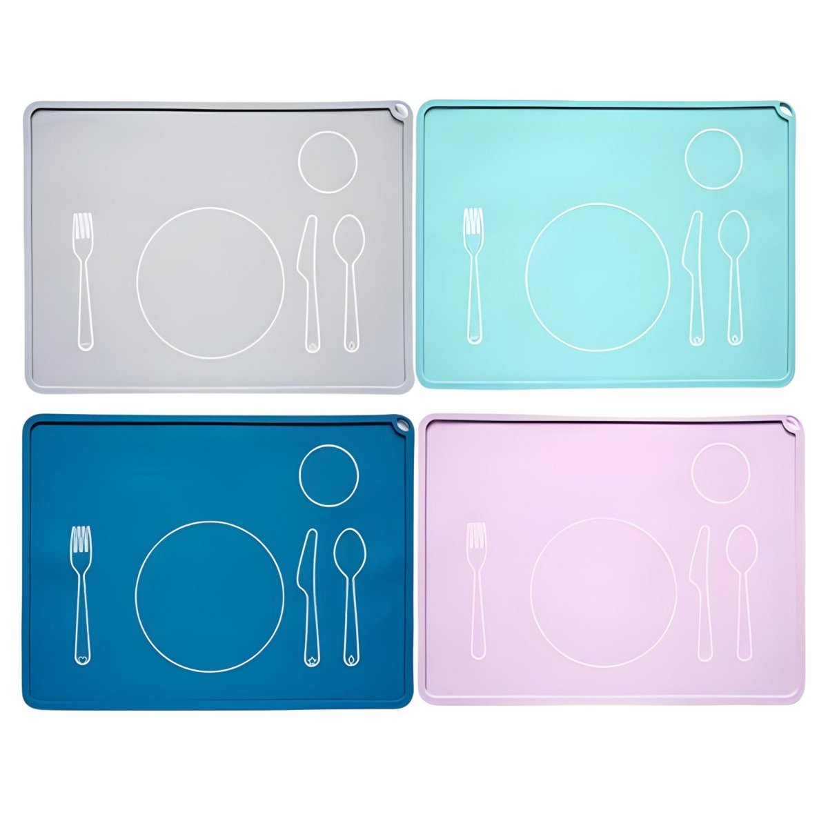 Montessori Placemat with Cutlery Outline