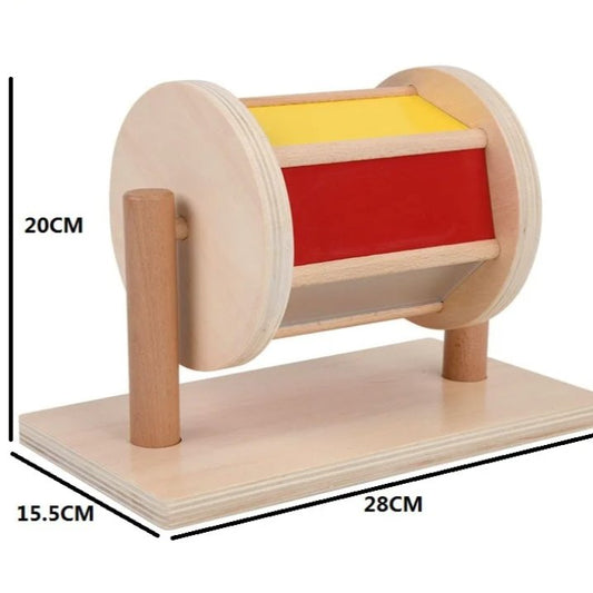 Montessori Spinning Drum with mirror