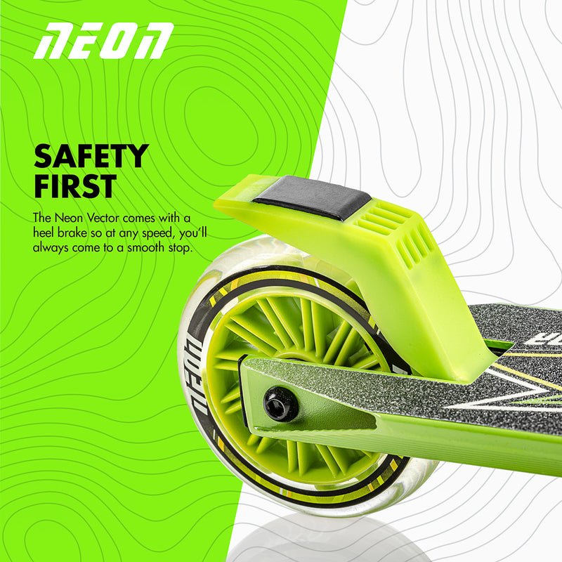 Neon Vector Scooter Green - Yvolution