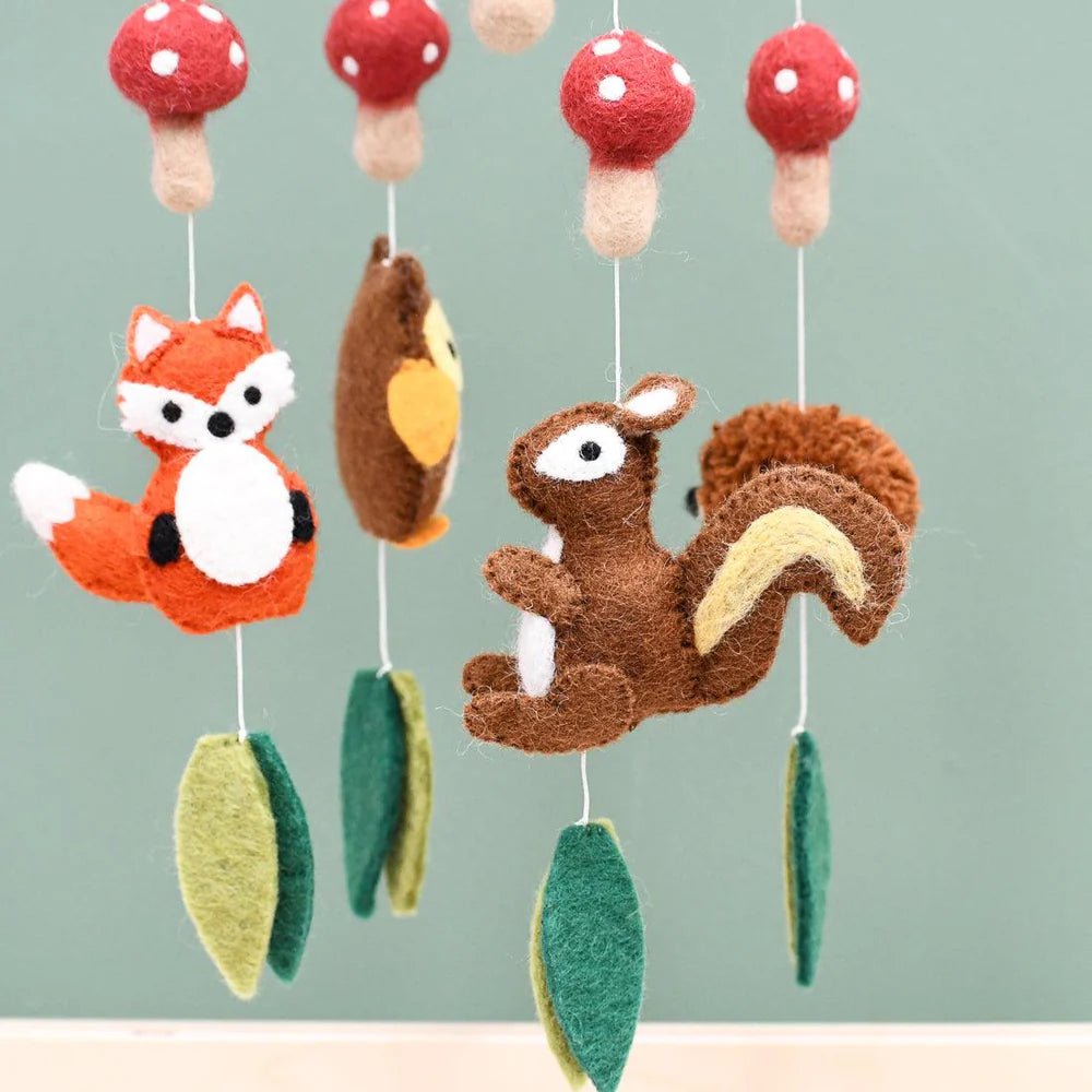 Nursery Cot Mobile - Woodland Animals | Tara Treasures