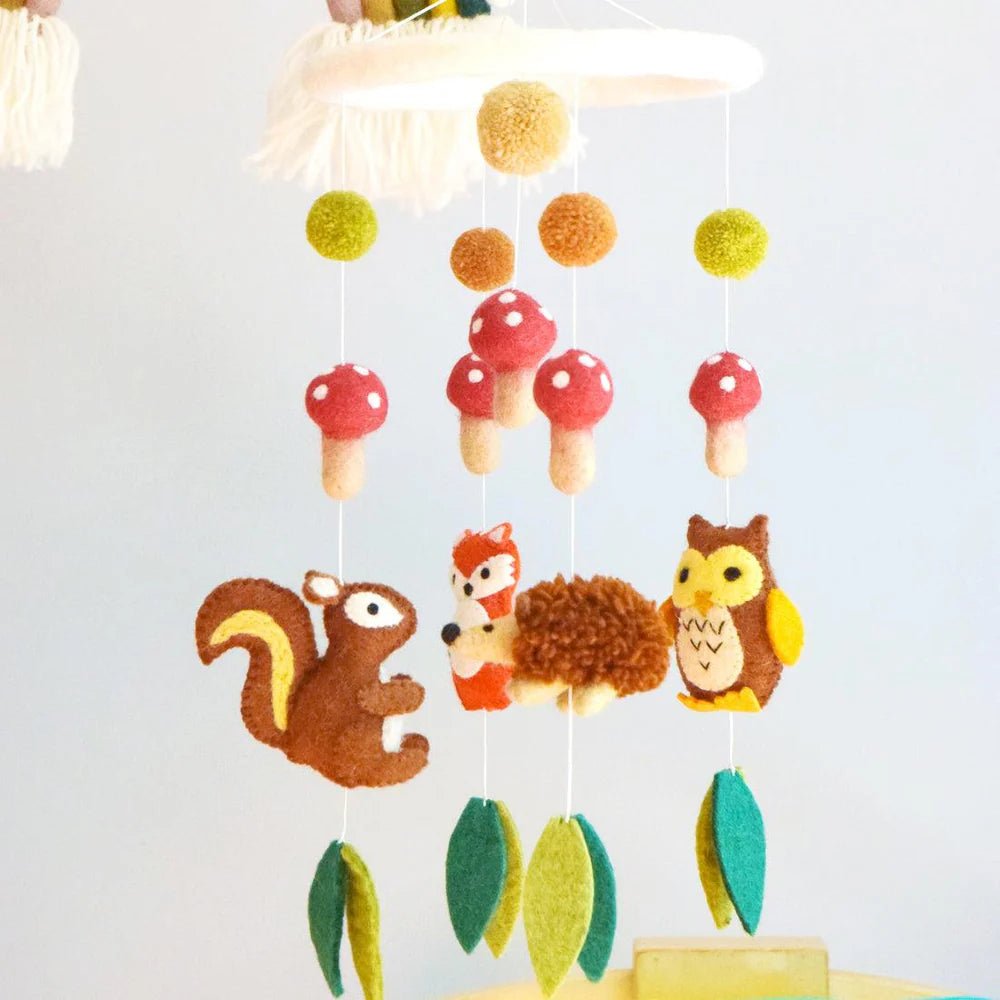 Nursery Cot Mobile - Woodland Animals | Tara Treasures