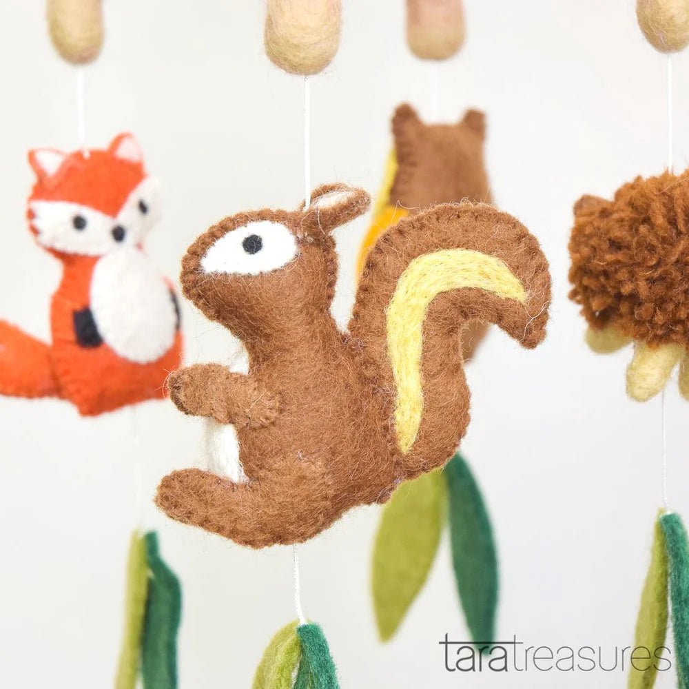 Nursery Cot Mobile - Woodland Animals | Tara Treasures