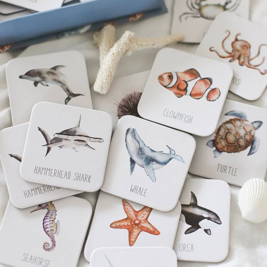 Ocean Memory Card Game by Modern Monty