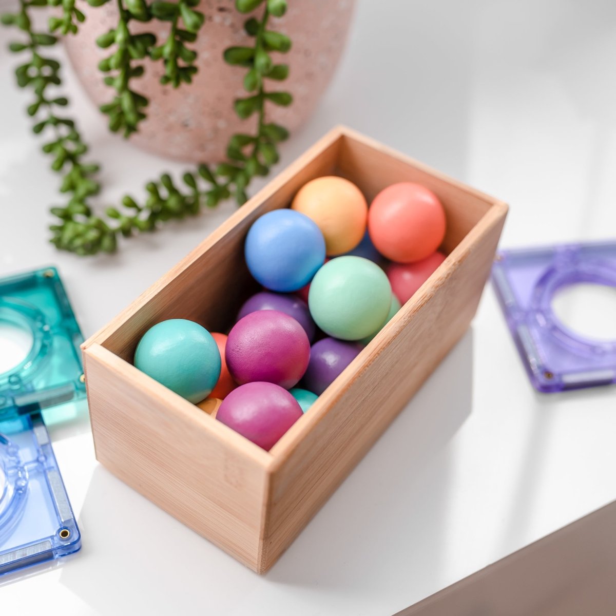 Pastel Ball Pack 16 pc - Connetix Tiles