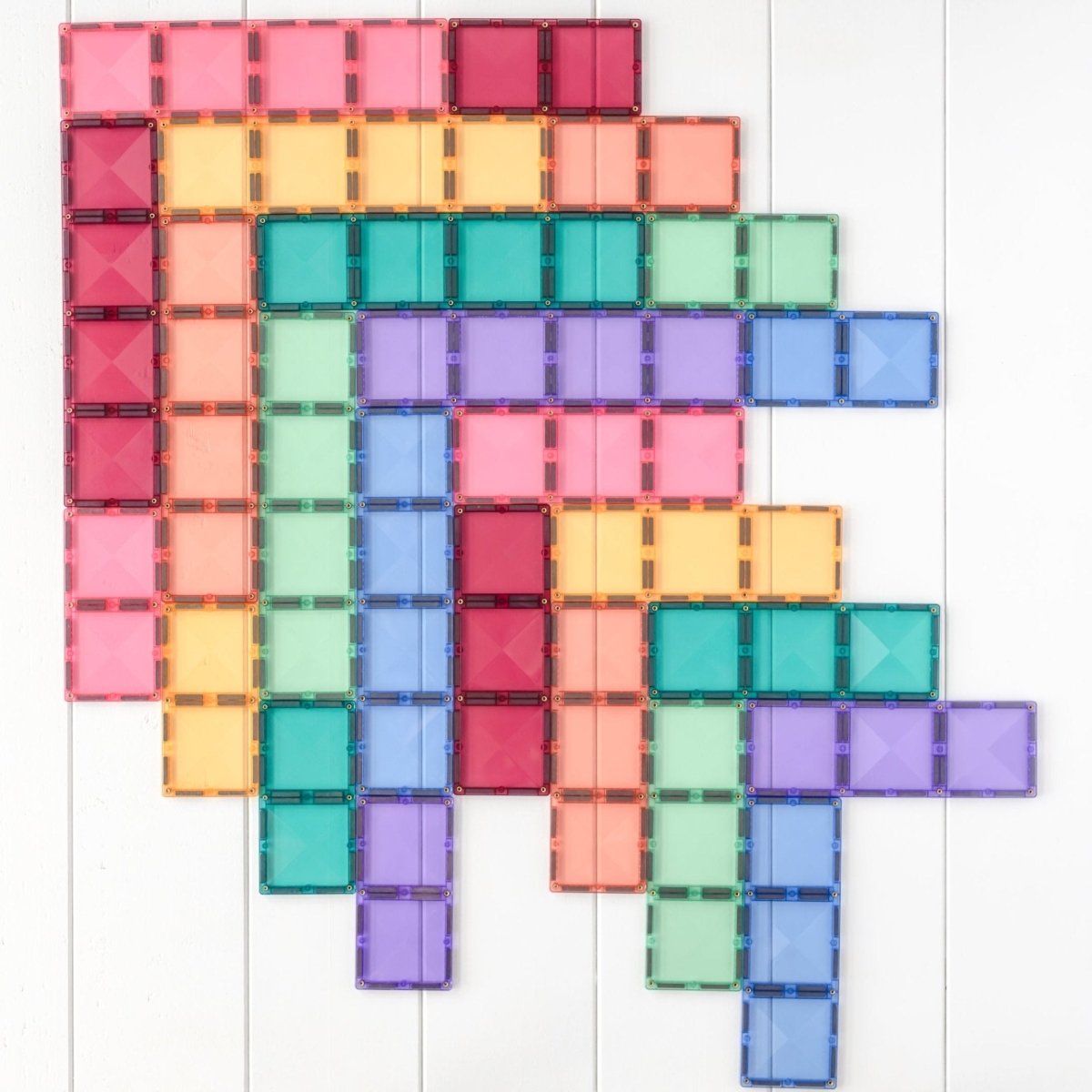 Pastel Rectangle Pack 24 Piece | CONNETIX Tiles