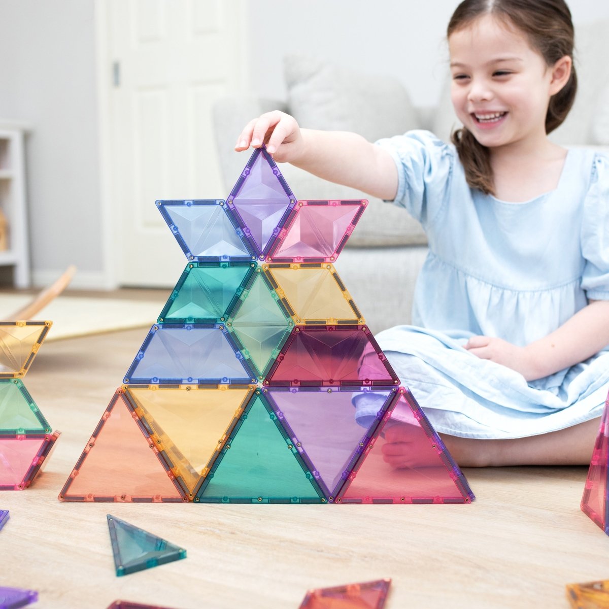 Pastel Shape Expansion Pack 48 pc - Connetix Tiles