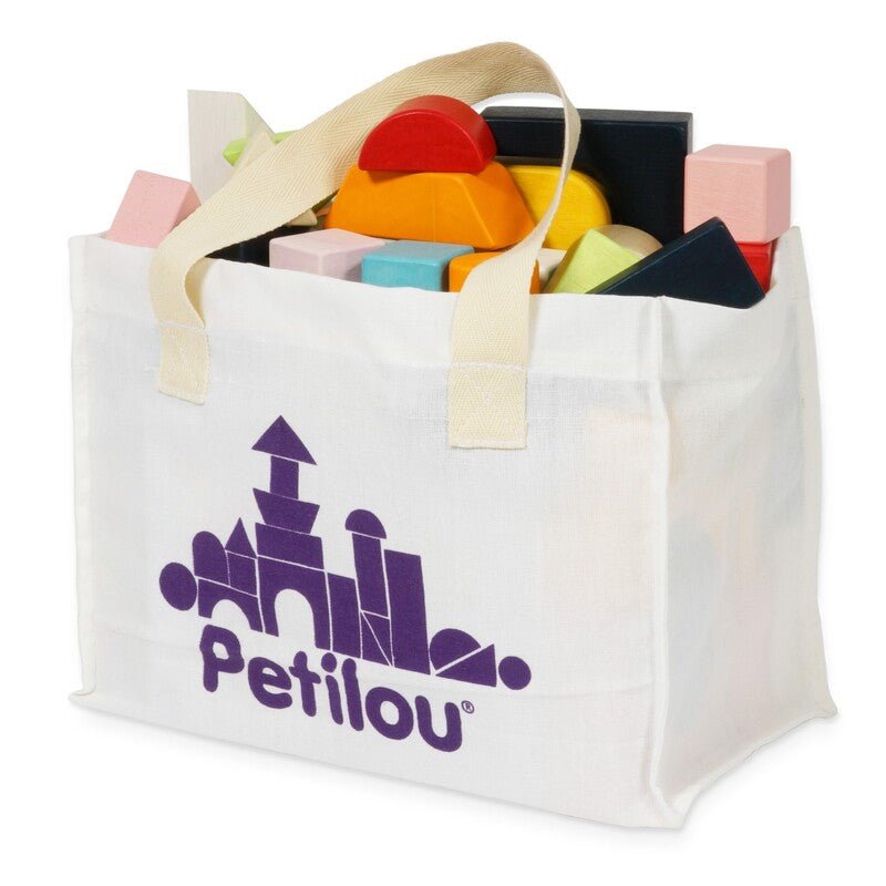 Petilou 60 piece Building Blocks Set & Bag - Le Toy Van