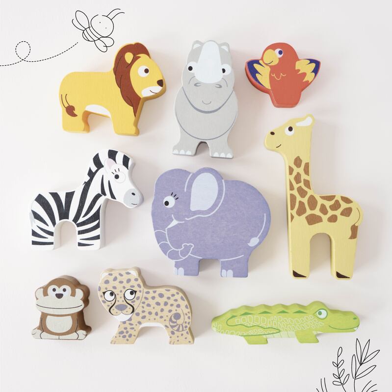 Petilou Africa Stacking Animals & Bag - Le Toy Van