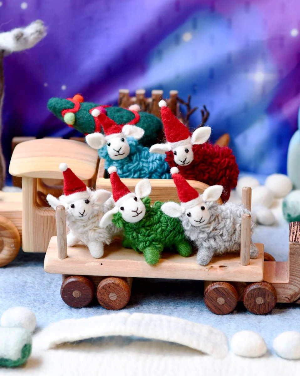 PREORDER: Christmas Ornament - Felt Sheep | Tara Treasures