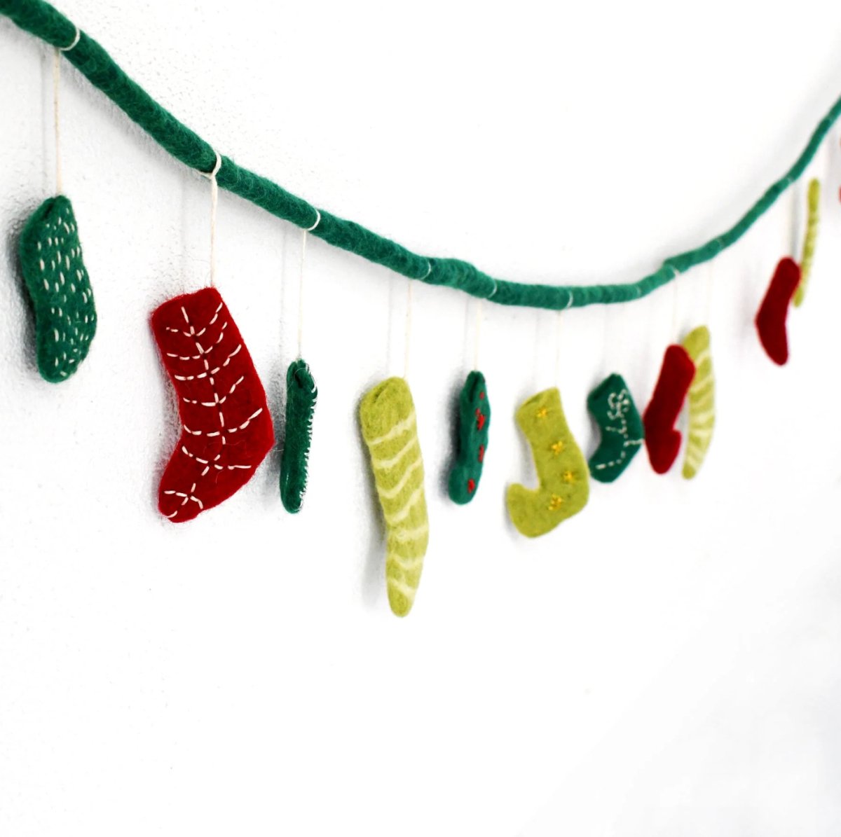 PREORDER: Christmas Stockings Garland - Tara Treasures