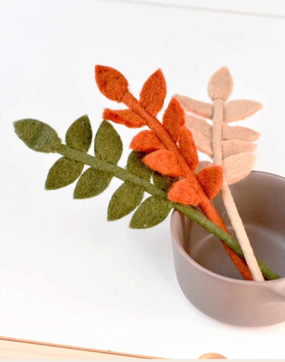 PREORDER: Felt Ash Leaves (Set of 3 Leaf Colours) - Tara Treasures