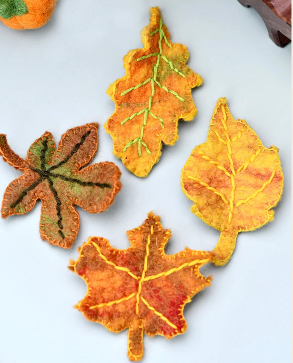 PREORDER: Felt Autumn Fall Leaves - Tara Treasures