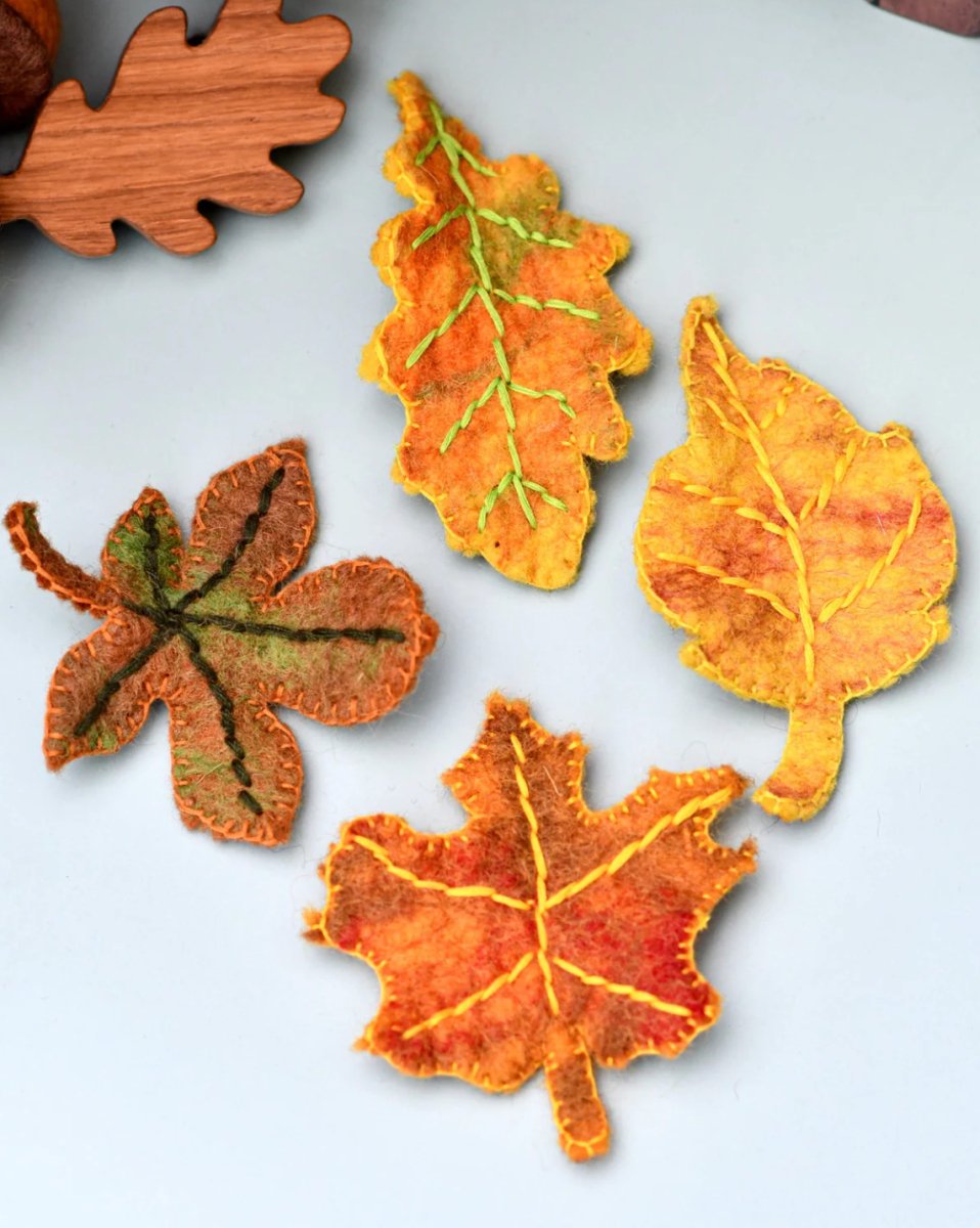 PREORDER: Felt Autumn Fall Leaves - Tara Treasures