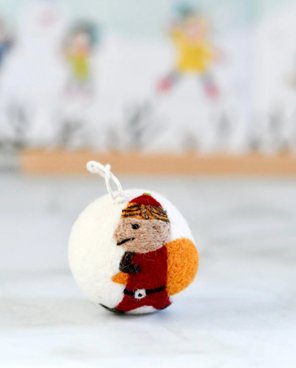 PREORDER: Felt Bauble Christmas Ornament - Elf | Tara Treasures