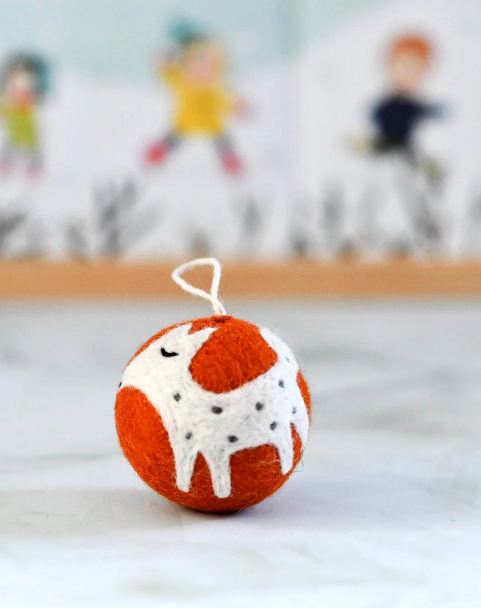 PREORDER: Felt Bauble Deer Christmas Ornament - Tara Treasures