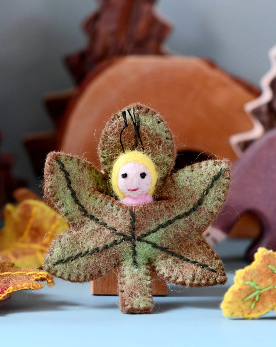 PREORDER: Felt Birch Leaf Baby - Tara Treasures