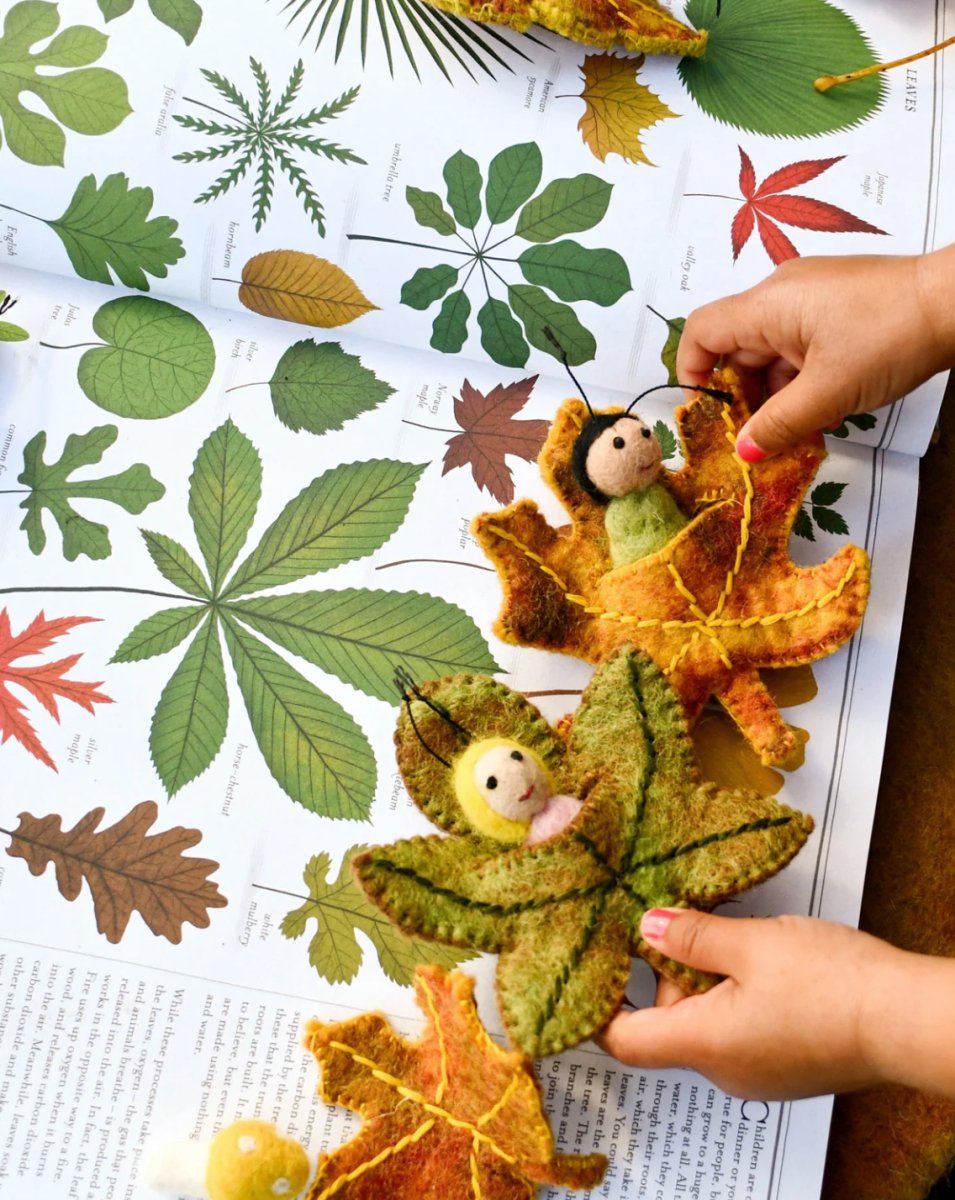 PREORDER: Felt Birch Leaf Baby - Tara Treasures