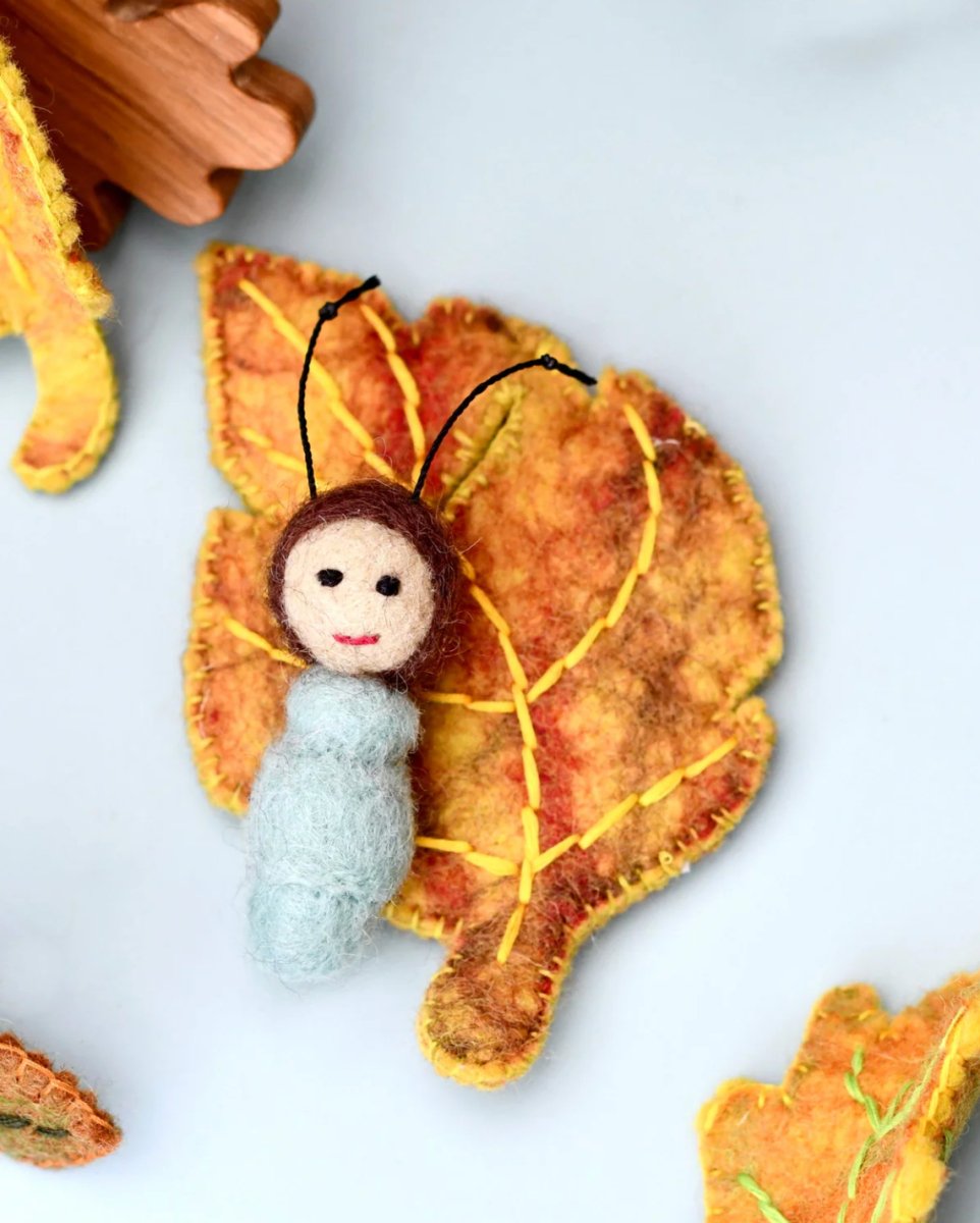 PREORDER: Felt Birch Leaf Baby - Tara Treasures