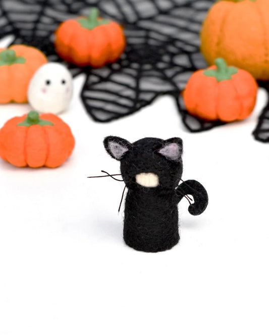 PREORDER: Felt Black Cat Peg Doll - Tara Treasures