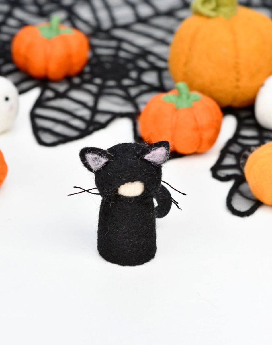 PREORDER: Felt Black Cat Peg Doll - Tara Treasures