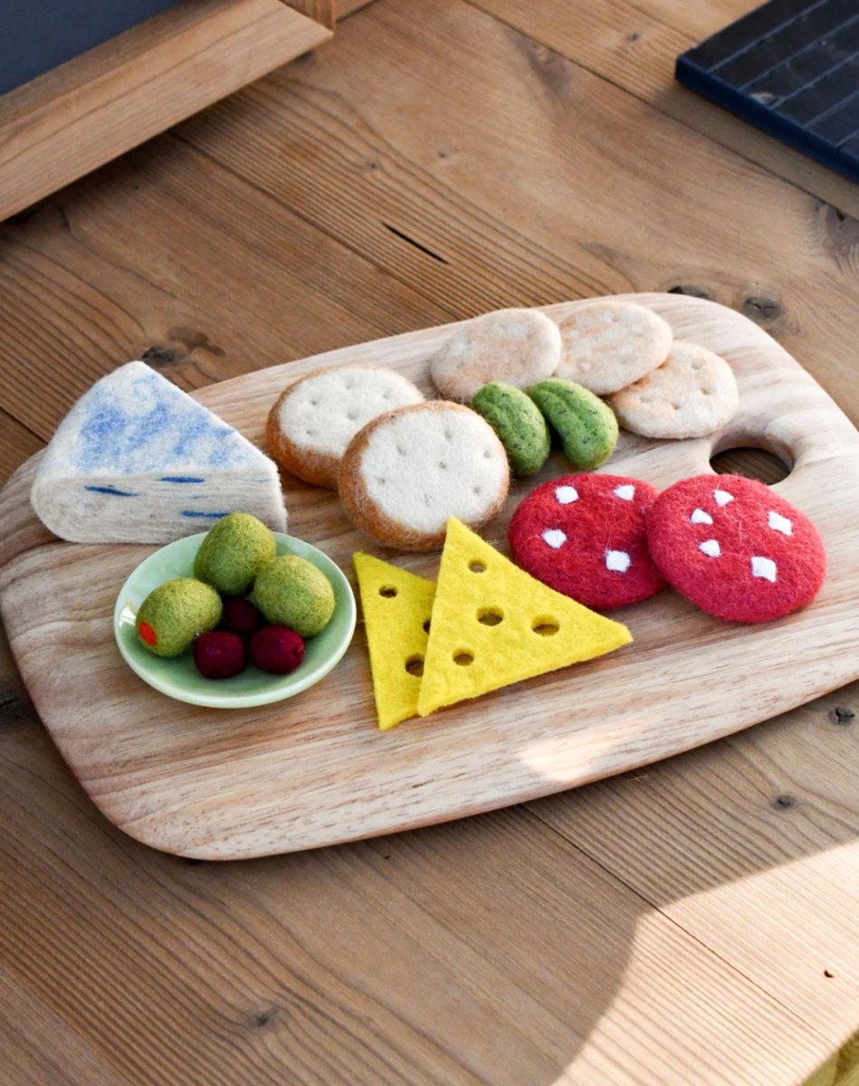 PREORDER: Felt Charcuterie Cheese Platter Play Food Set - Tara Treasures