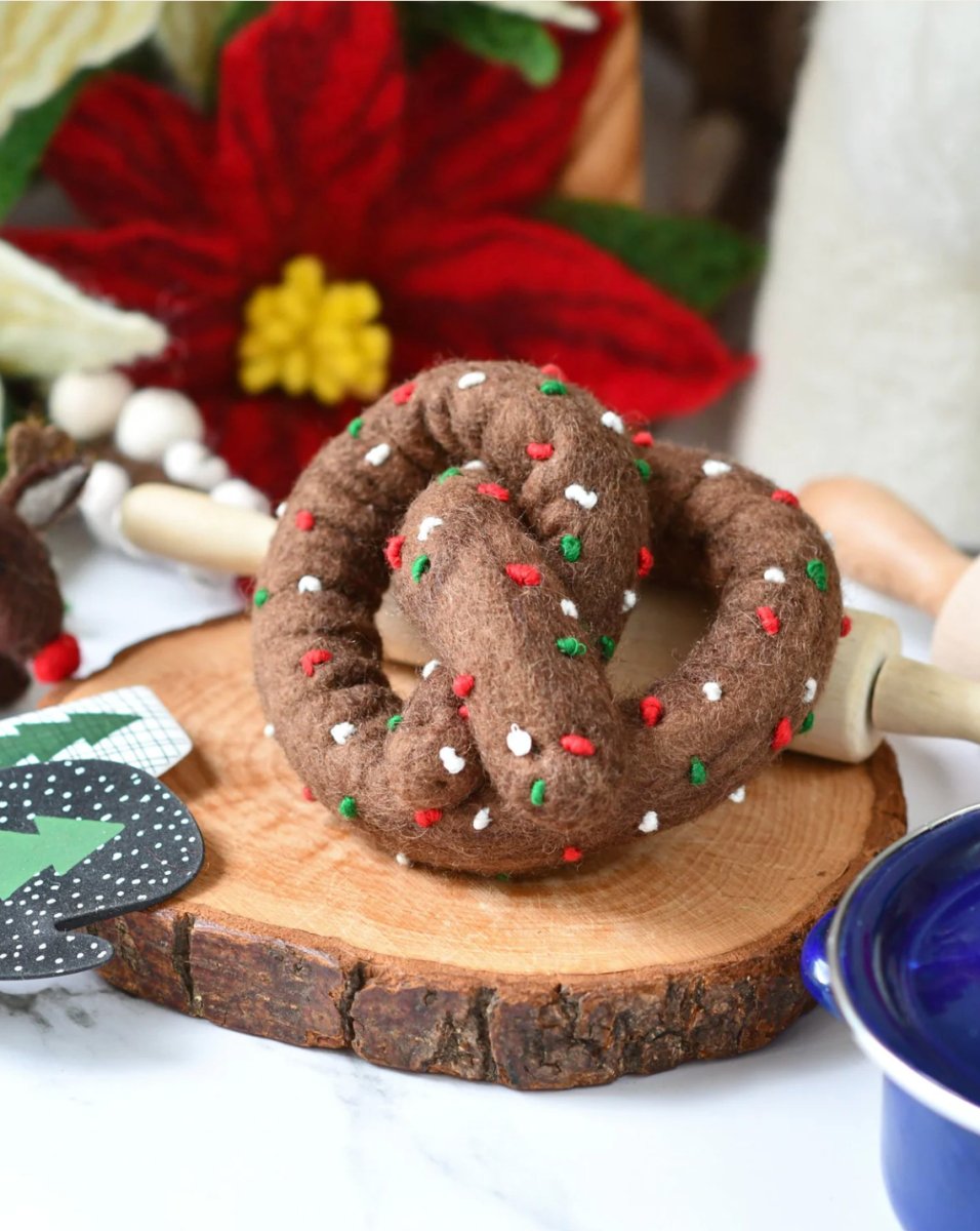 PREORDER: Felt Chocolate Pretzel - Tara Treasures